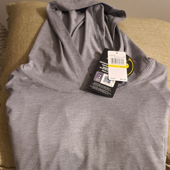 Medium light gray Men's Golf Pullover - Picture 2 of 4